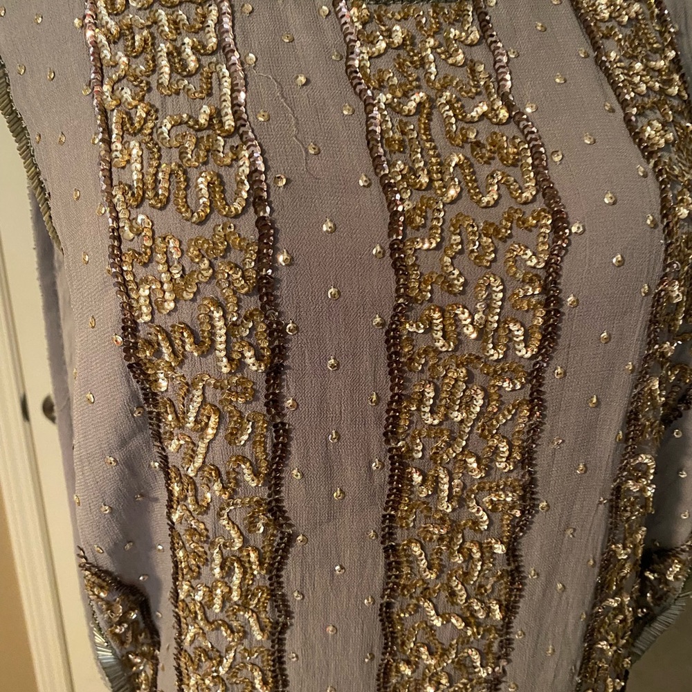 Top shop sequin tunic top
